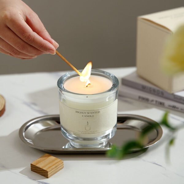 Elegant Minimal Candle with Clean Label Design