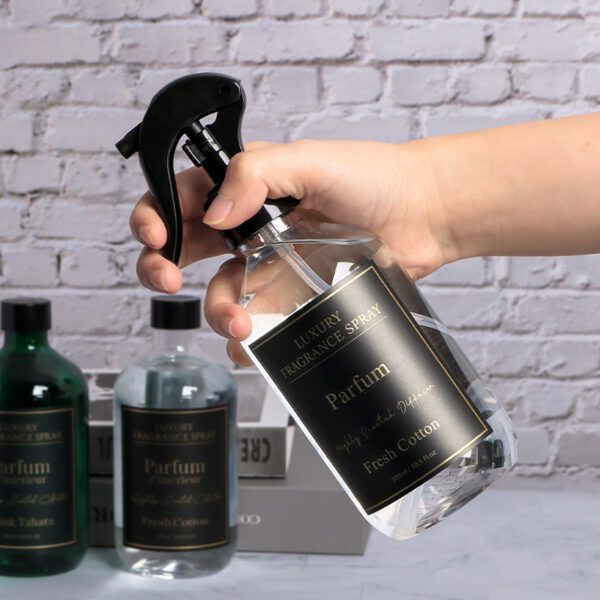 Fresh Cotton interior spray bottle with premium packaging
