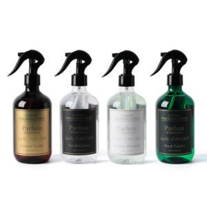 Full lineup of luxury 500ml room sprays in assorted colors