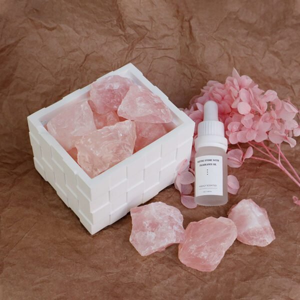 Scented stone diffuser set with essential oil dropper