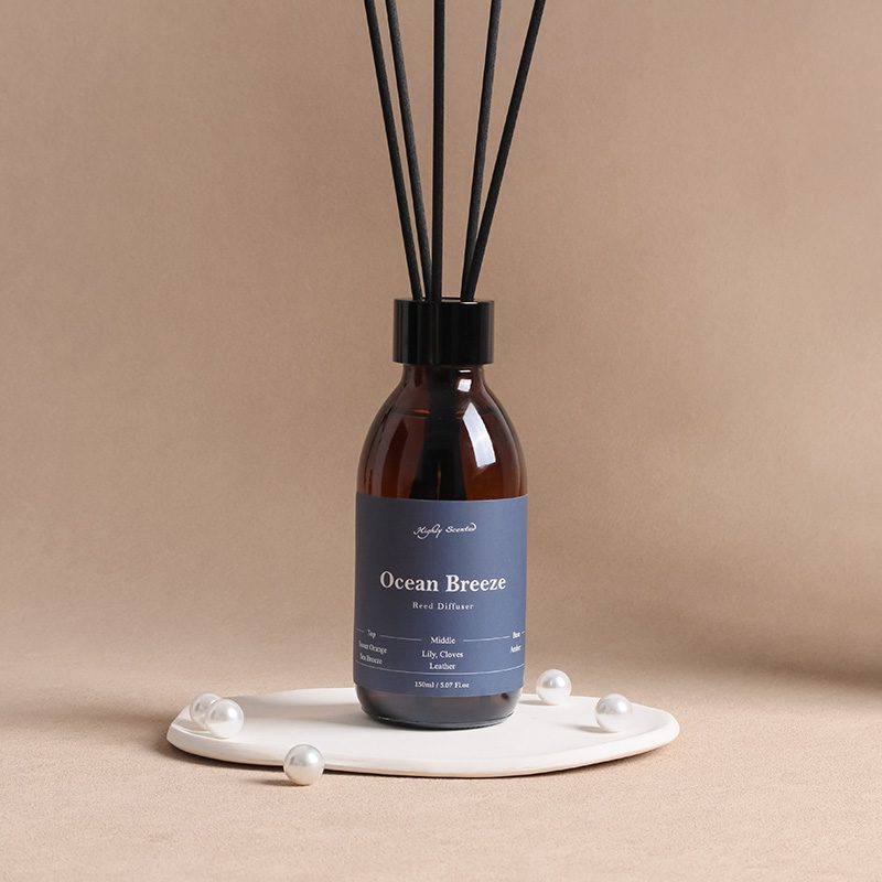 Amber Bottle Reed Diffuser – 150 ml, 5 Signature Scents