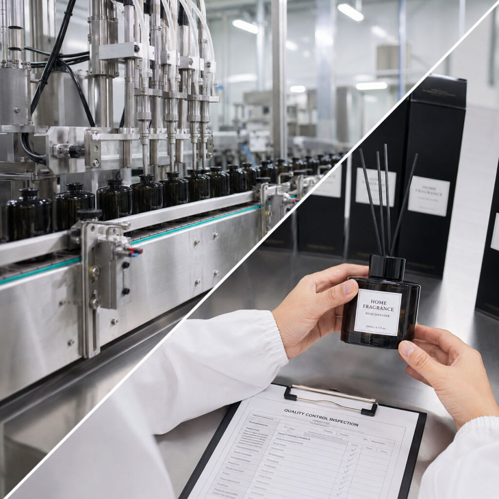 home fragrance manufacturer quality control and production